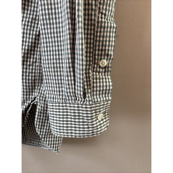 Ralph Lauren Mens Medium Green Gingham Plaid Shirt McMeel Button Down Cotton - Picture 6 of 7